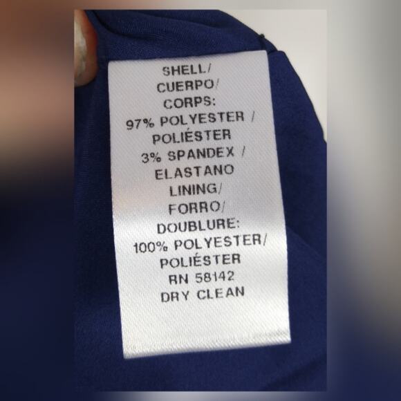 NWT Gal Meets Glam Kendra Fit & Flare Dress Navy 6 - Picture 12 of 15